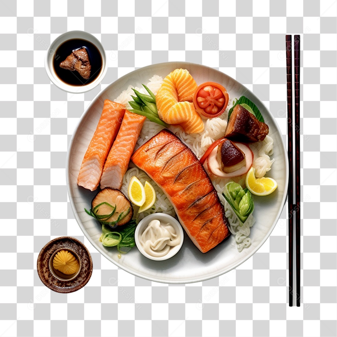 Comida Japonesa PNG Transparente
