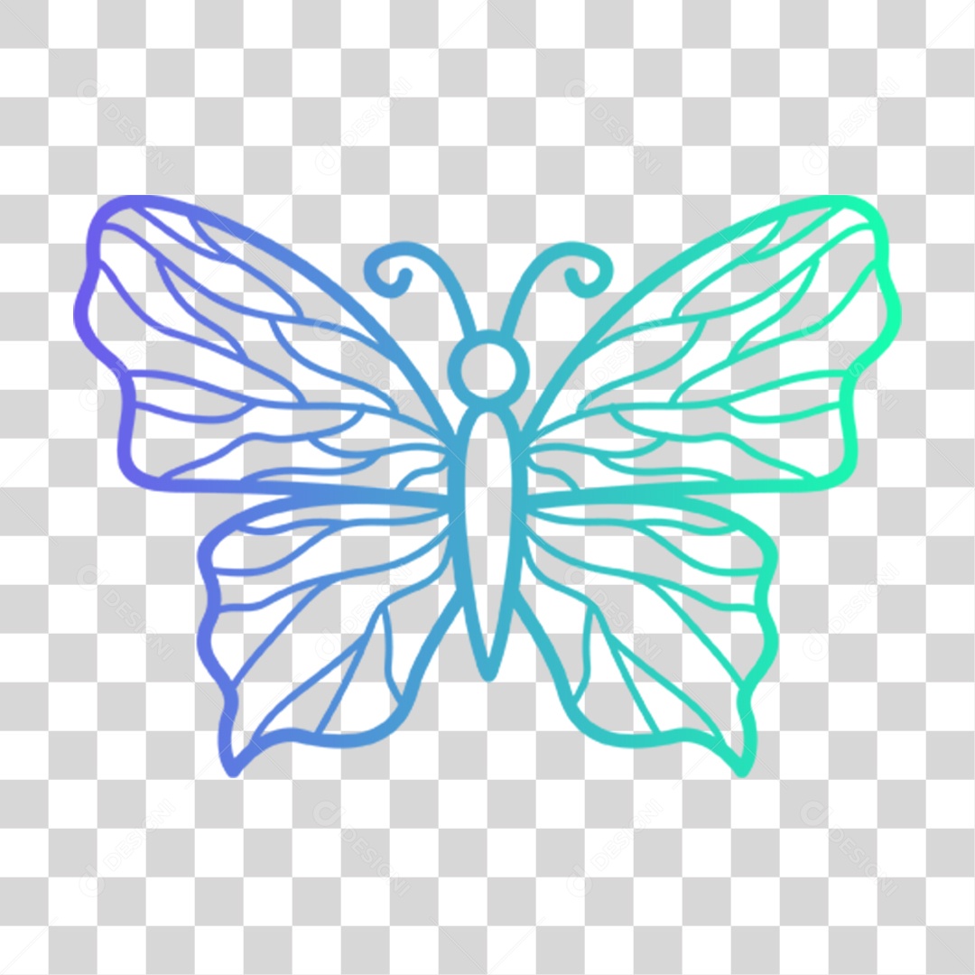 Transparent Colorful PNG Butterfly