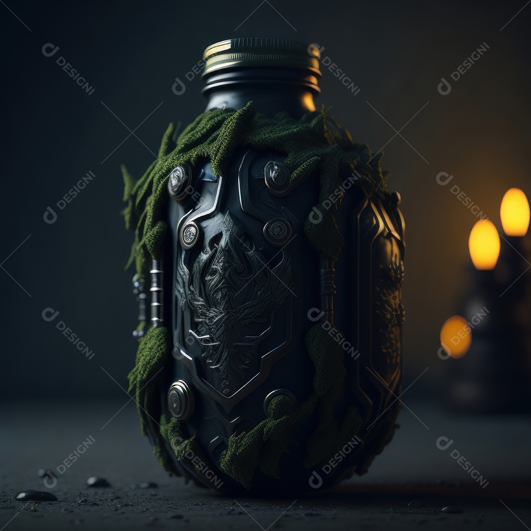 Imagem realista de grana toxica sobre fundo desfocado.