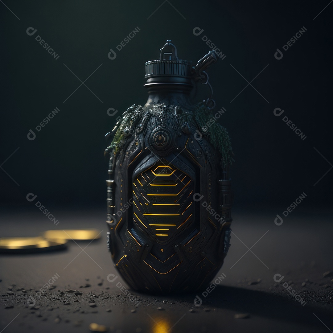 Imagem realista de grana toxica sobre fundo desfocado.