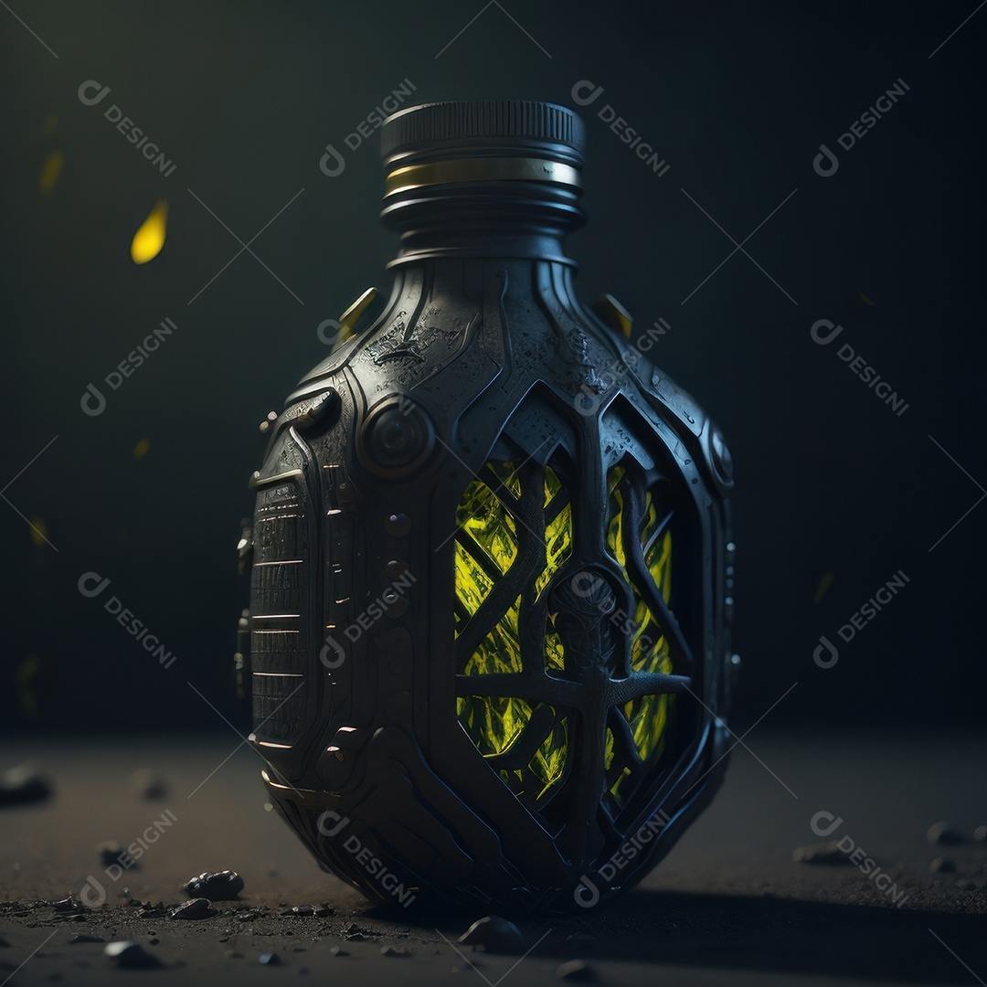 Imagem realista de grana toxica sobre fundo desfocado.