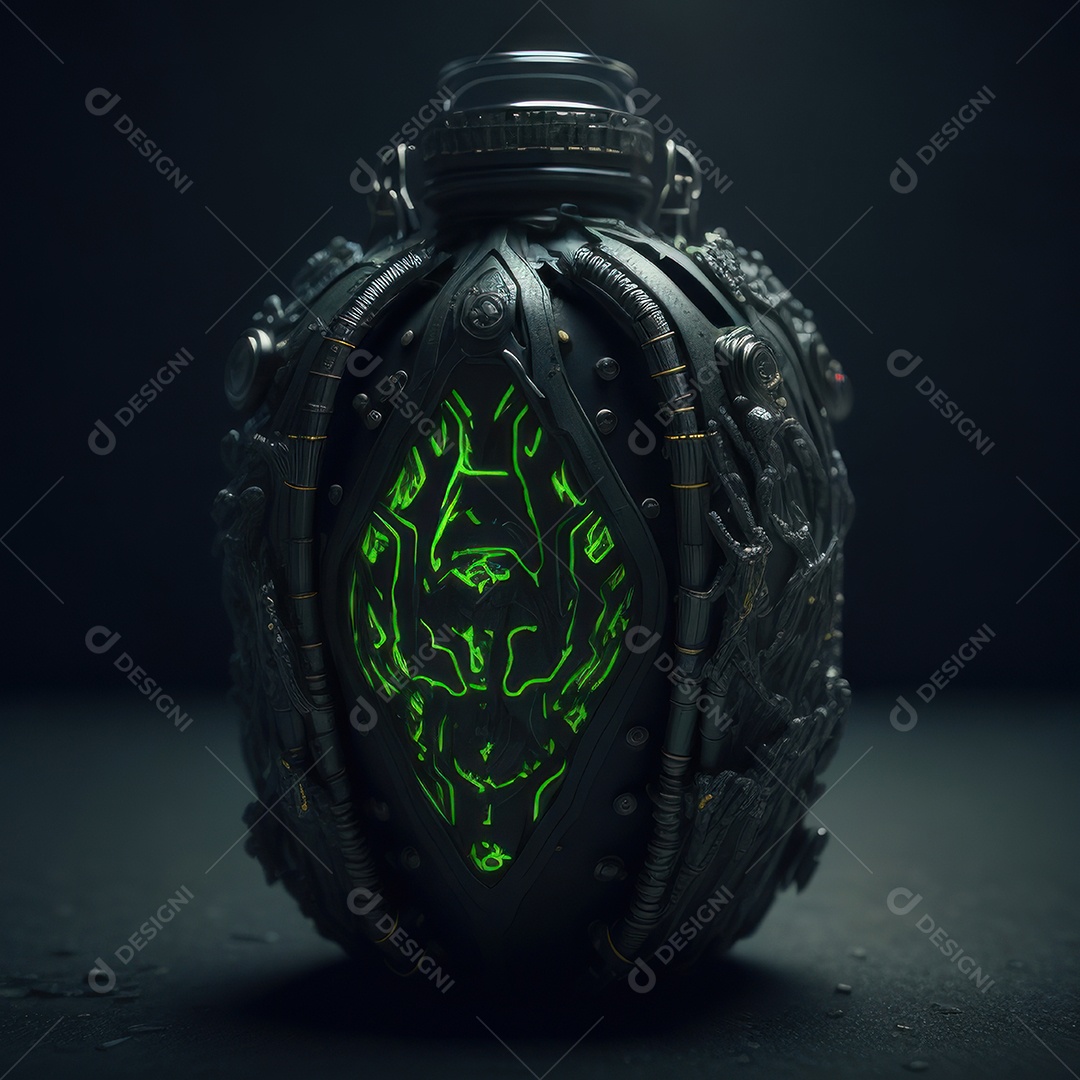 Imagem realista de grana toxica sobre fundo desfocado.