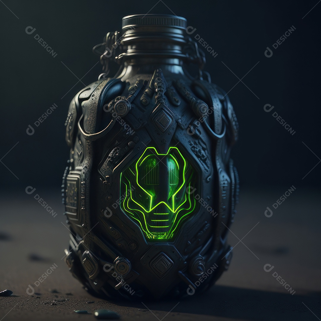 Imagem realista de grana toxica sobre fundo desfocado.