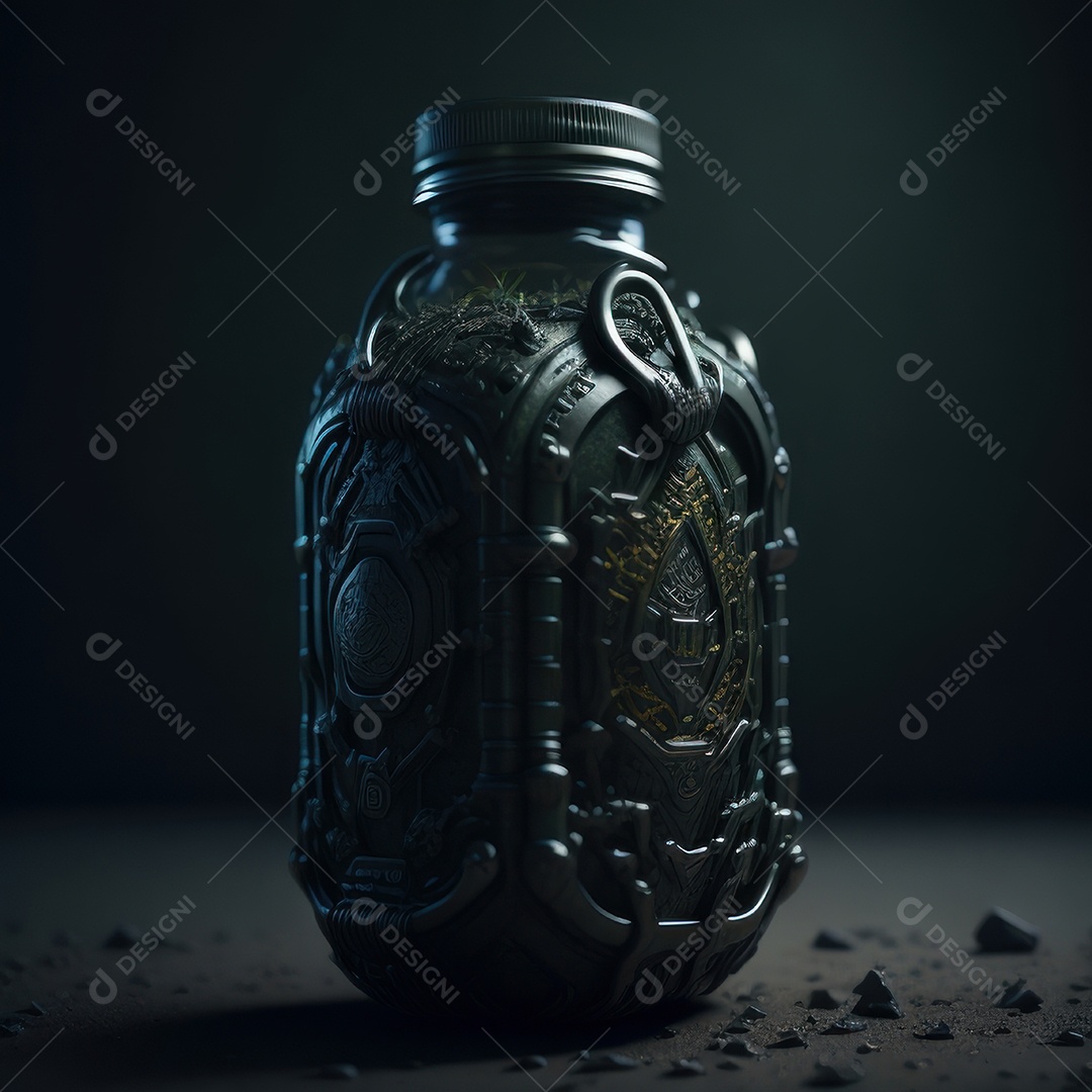 Imagem realista de grana toxica sobre fundo desfocado.