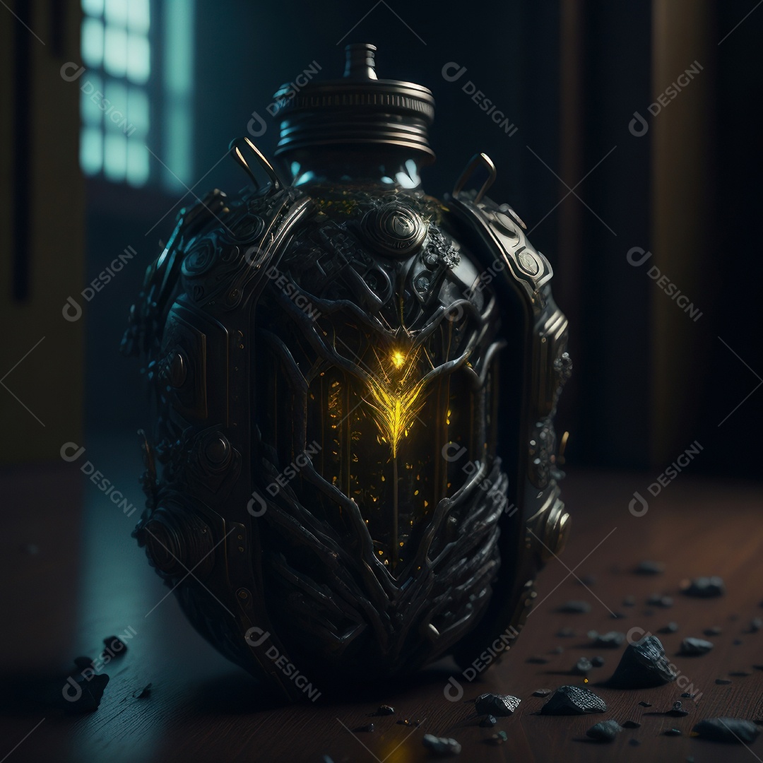 Imagem realista de grana toxica sobre fundo desfocado.