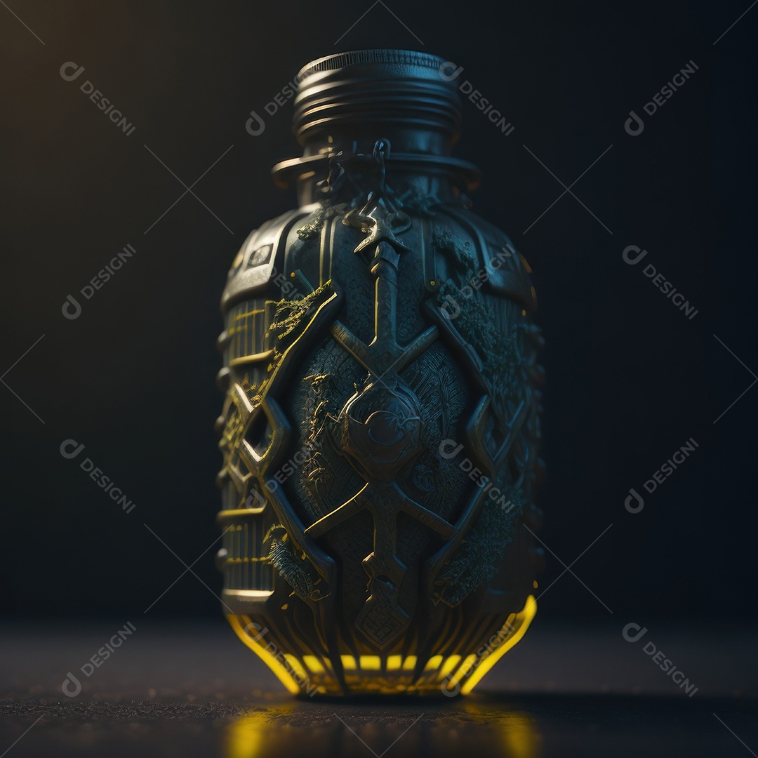 Imagem realista de grana toxica sobre fundo isolado.