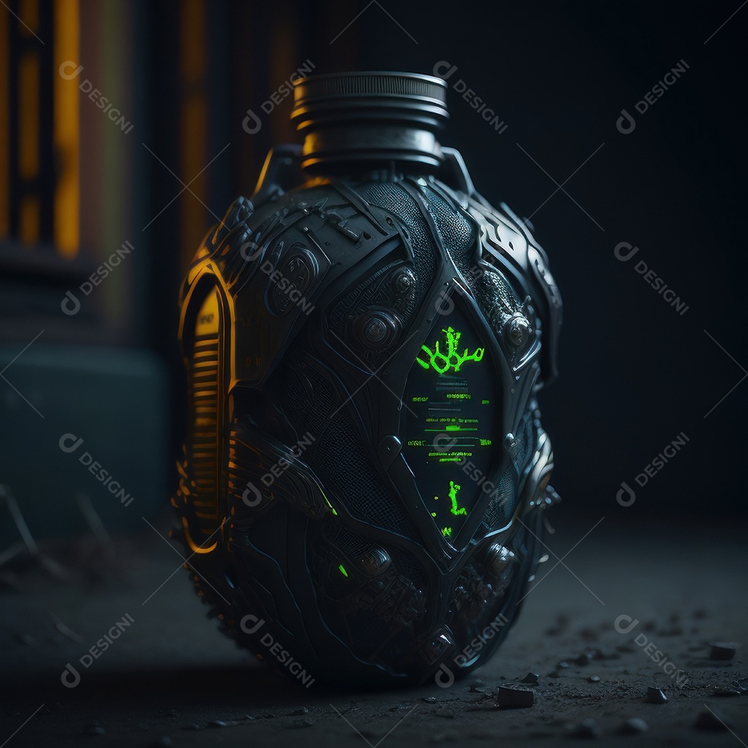 Imagem realista de grana toxica sobre fundo isolado.