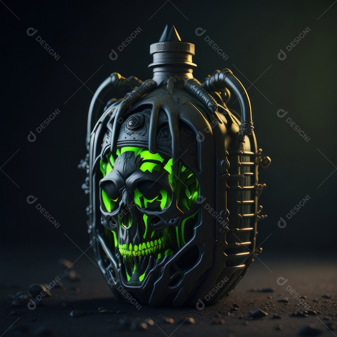 Imagem realista de grana toxica sobre fundo isolado.