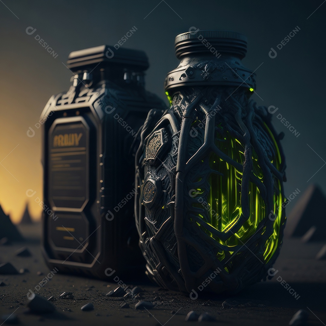 Imagem realista de grana toxica sobre fundo isolado.