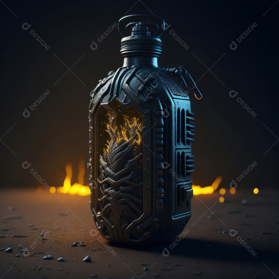 Imagem realista de grana toxica sobre fundo isolado.