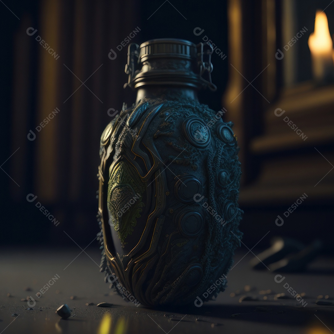 Imagem realista de grana toxica sobre fundo isolado.