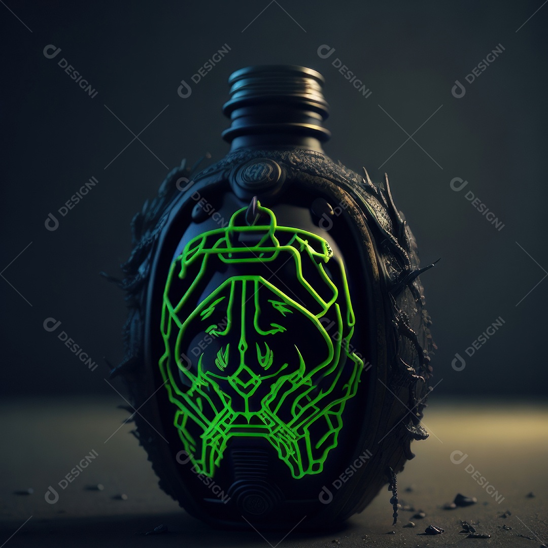 Imagem realista de grana toxica sobre fundo desfocado.