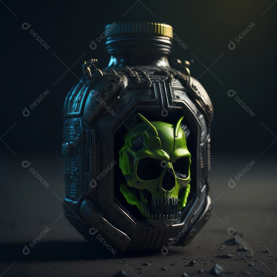 Imagem realista de grana toxica sobre fundo desfocado.