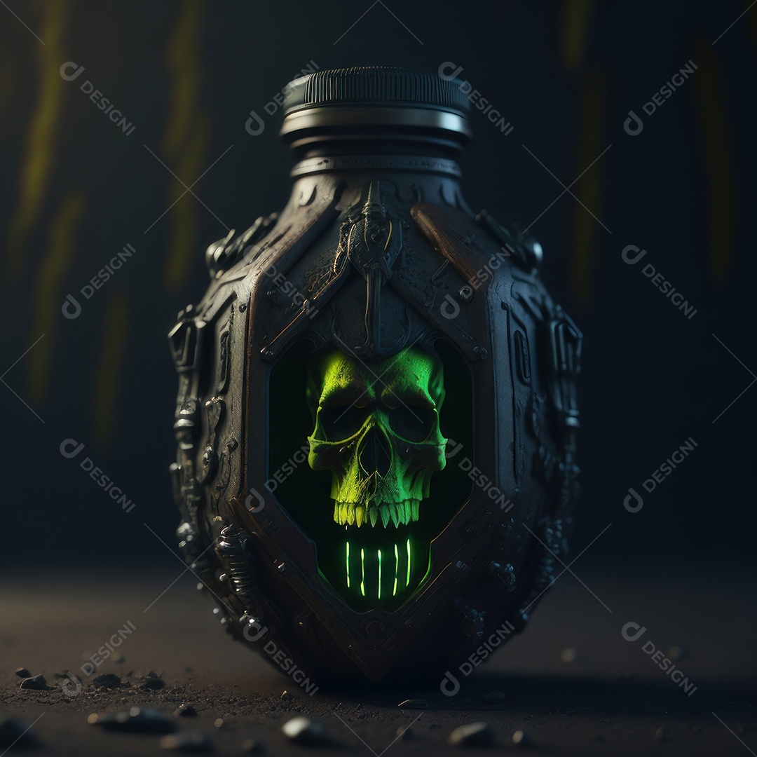 Imagem realista de grana toxica sobre fundo desfocado.