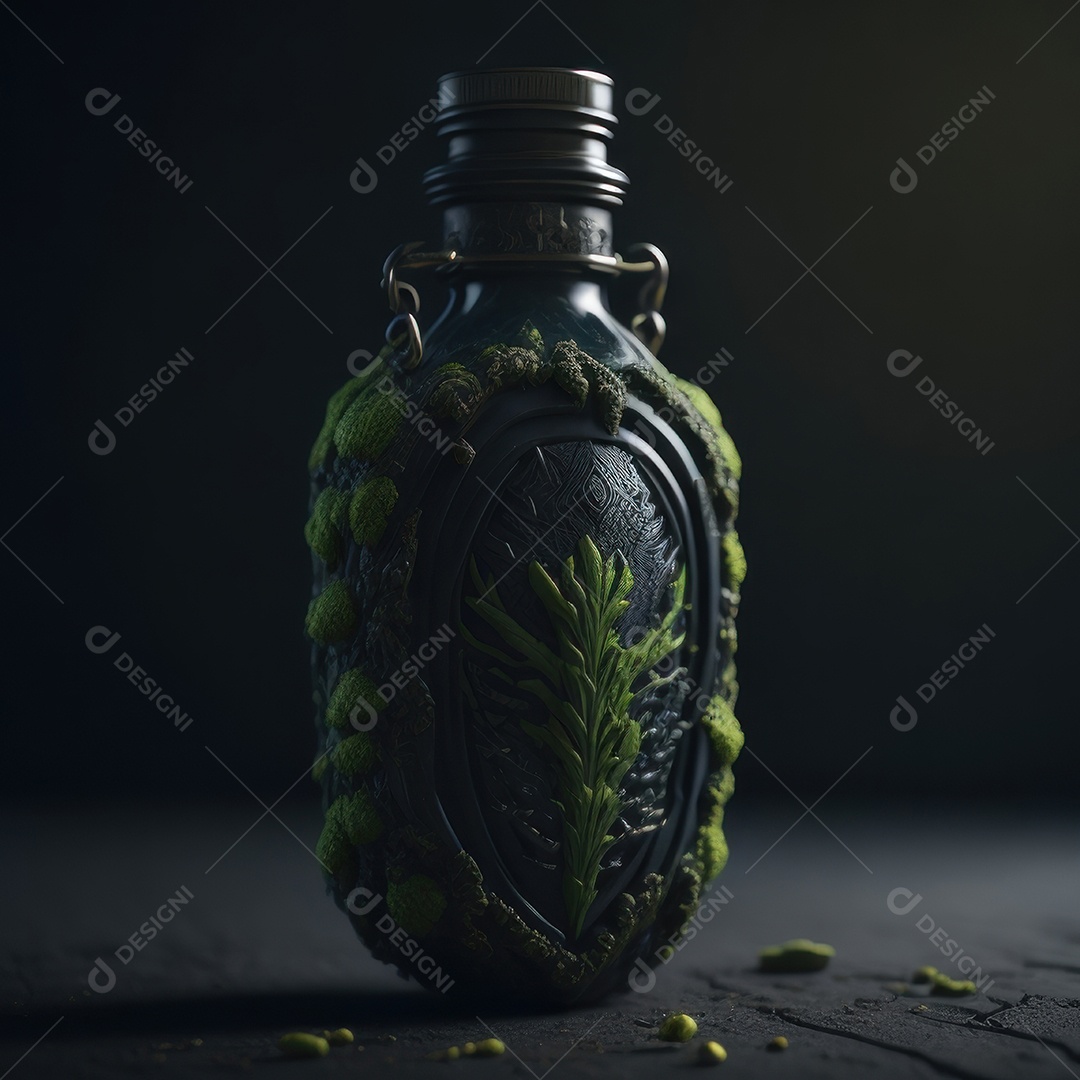 Imagem realista de grana toxica sobre fundo desfocado.