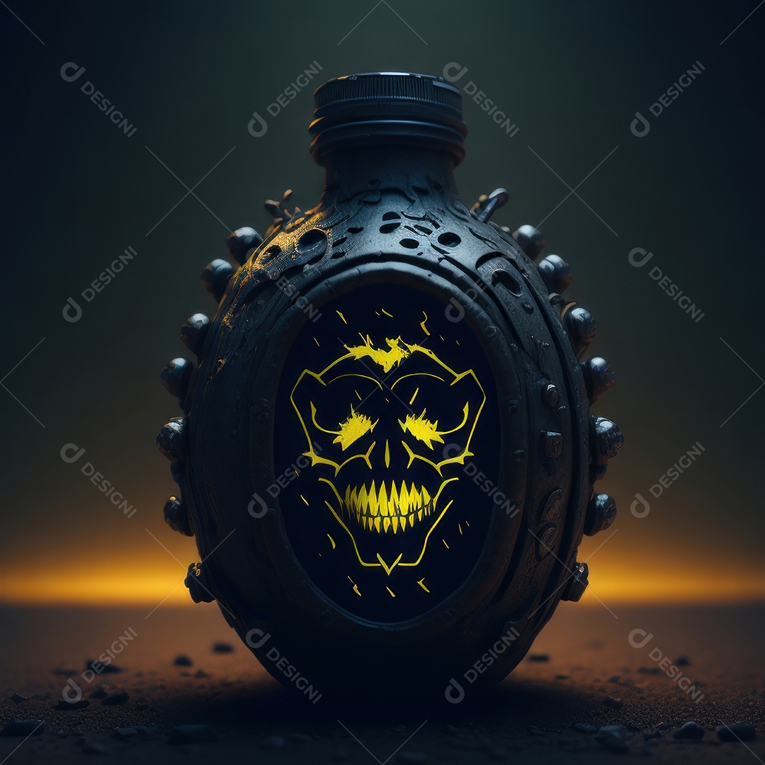 Imagem realista de grana toxica sobre fundo desfocado.