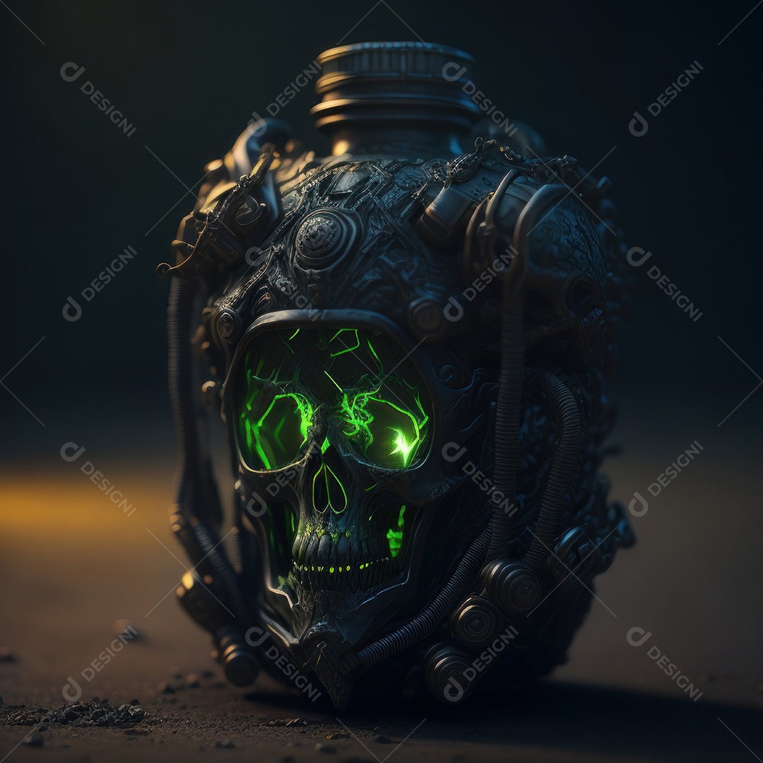 Imagem realista de grana toxica sobre fundo desfocado.