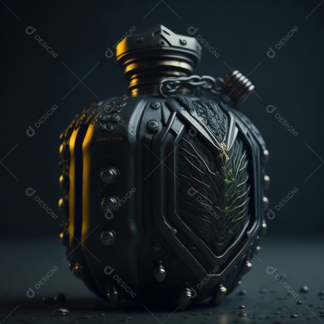 Imagem realista de grana toxica sobre fundo desfocado.