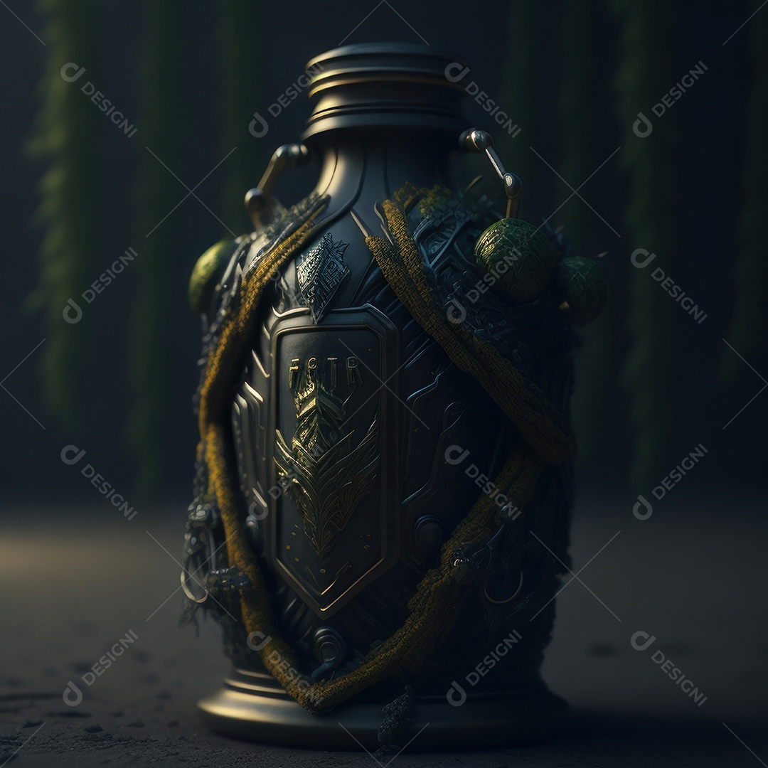 Imagem realista de grana toxica sobre fundo desfocado.