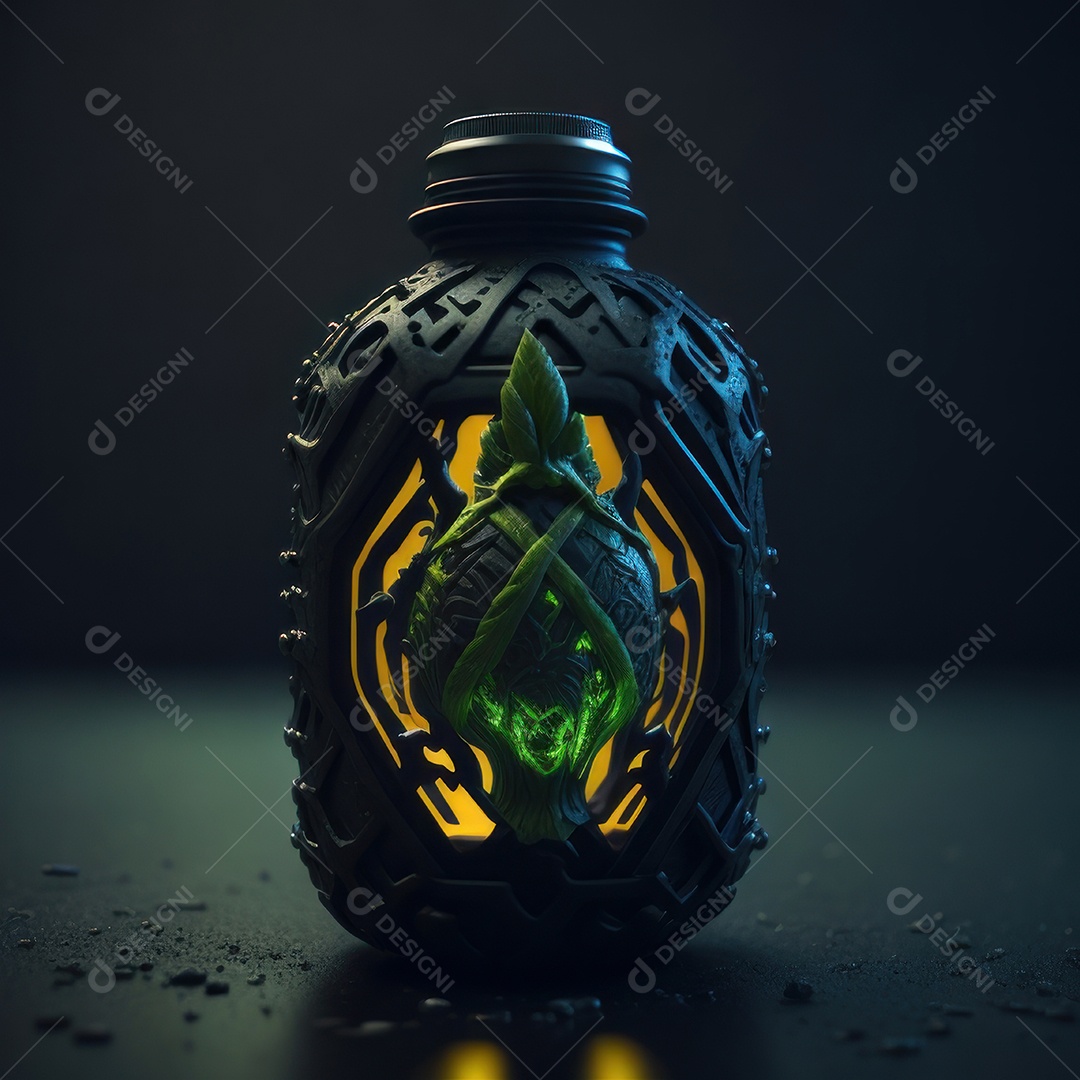 Imagem realista de grana toxica sobre fundo desfocado.