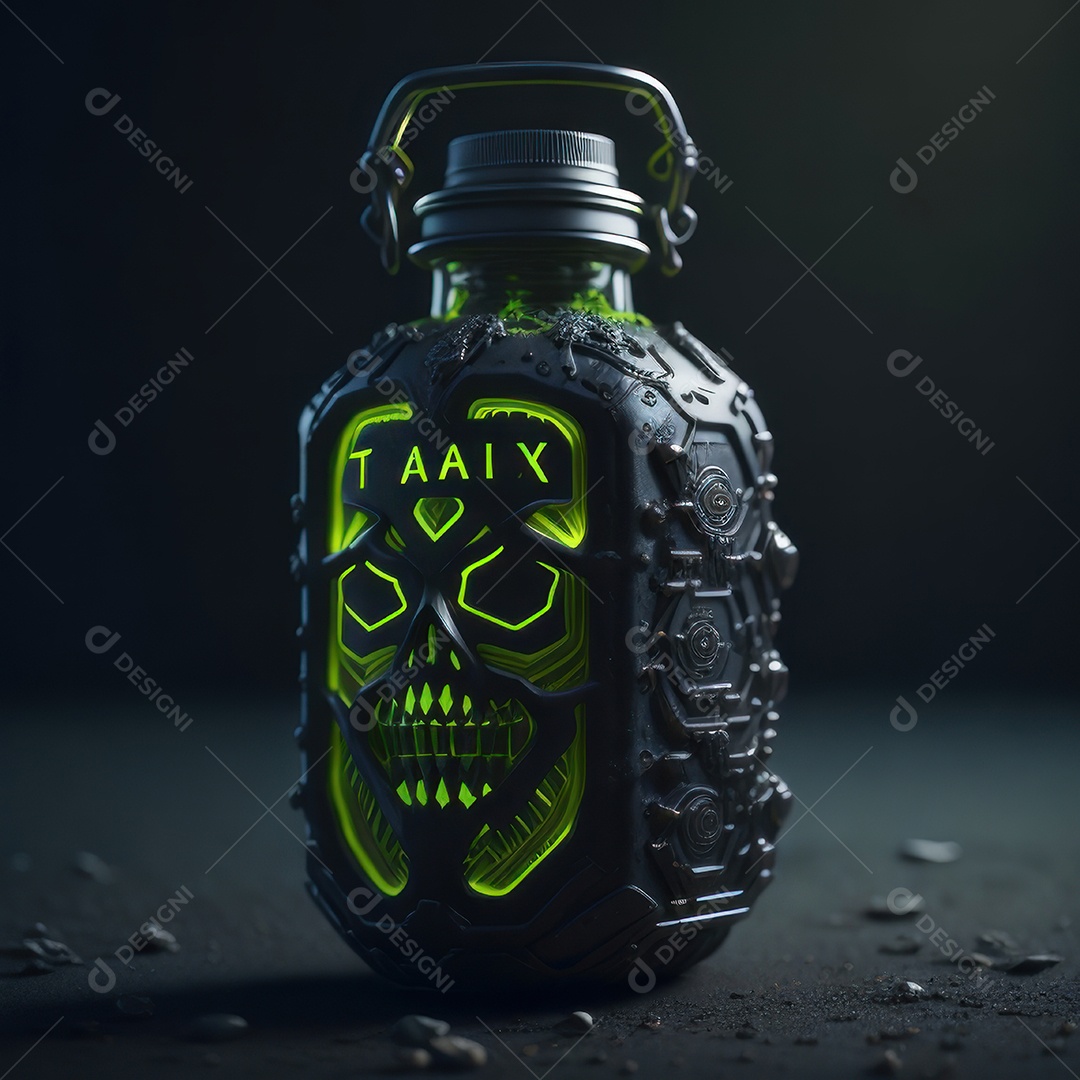 Imagem realista de grana toxica sobre fundo desfocado.