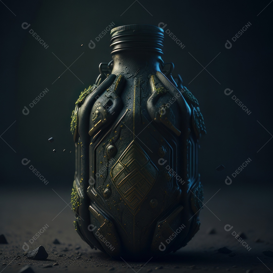 Imagem realista de grana toxica sobre fundo desfocado.