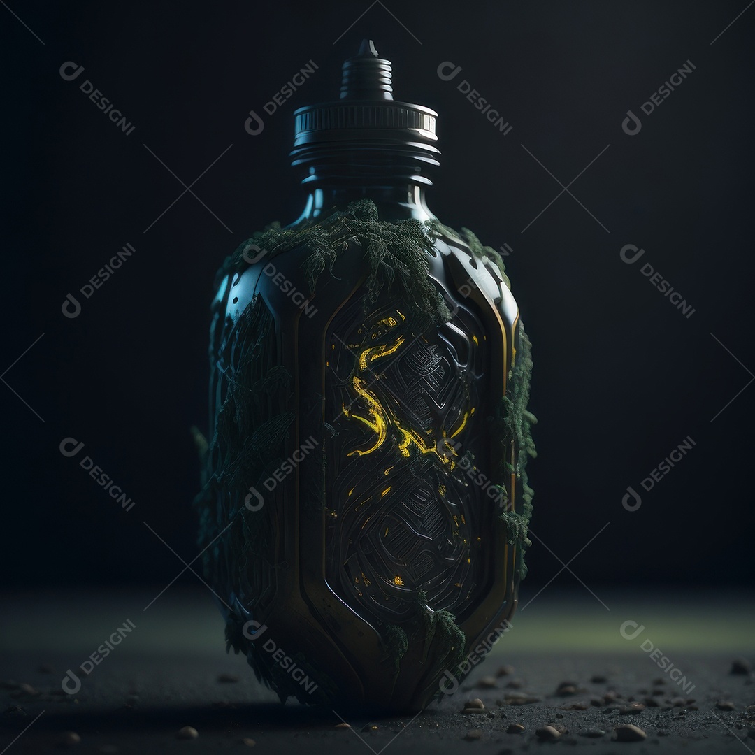 Imagem realista de grana toxica sobre fundo desfocado.