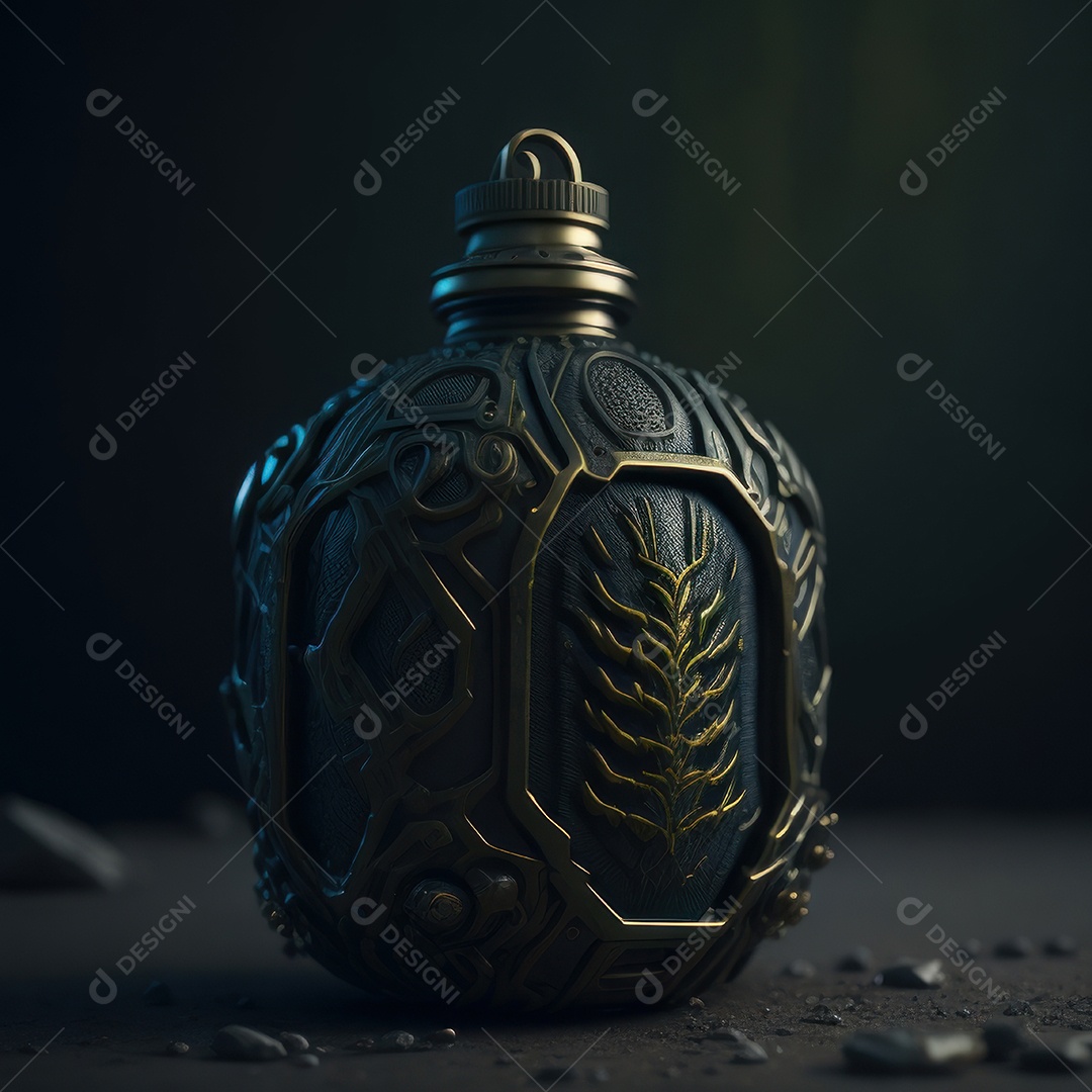 Imagem realista de grana toxica sobre fundo desfocado.