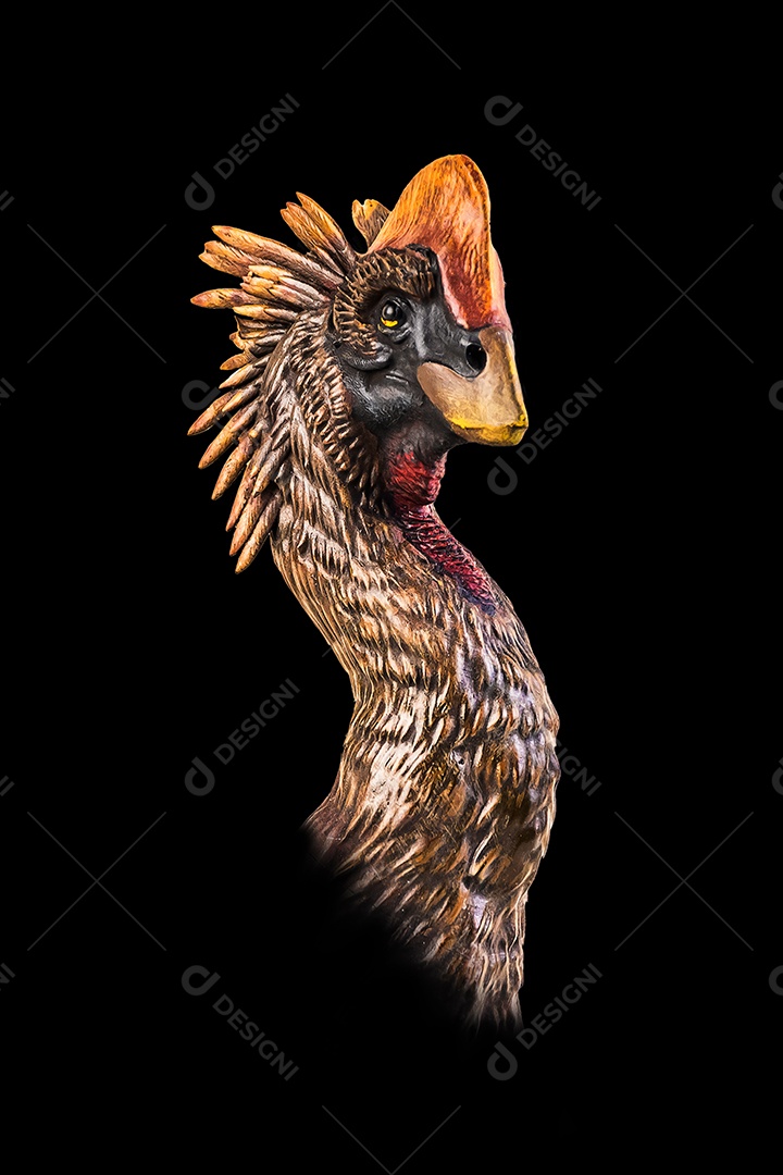 Belo dinossauro sobre fundo isolado