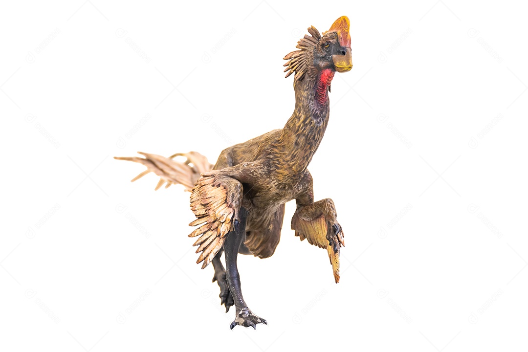 Belo dinossauro sobre fundo isolado