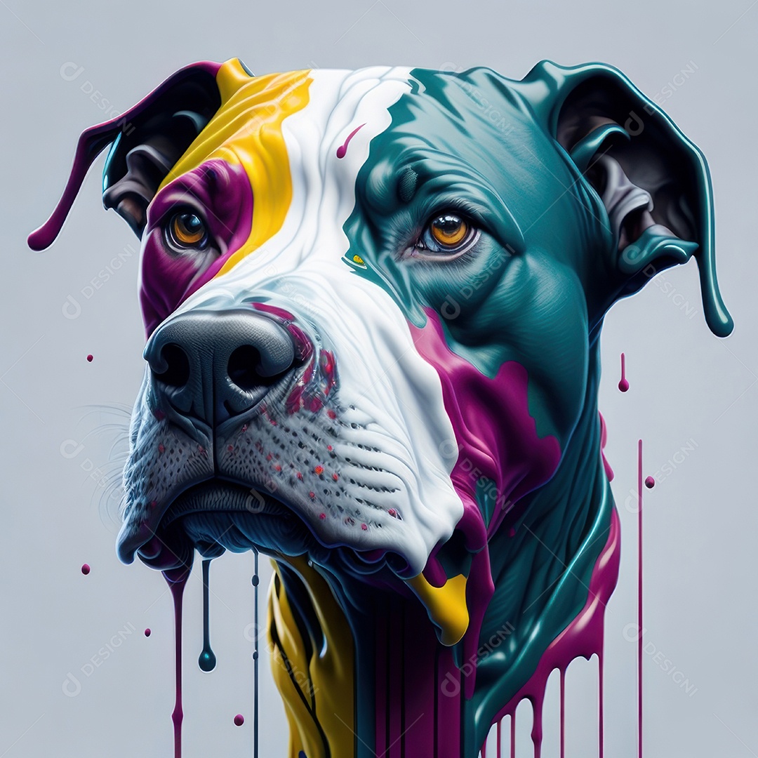 Cabeça de cachorro.