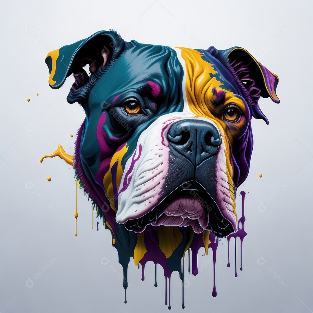 Cabeça de cachorro.