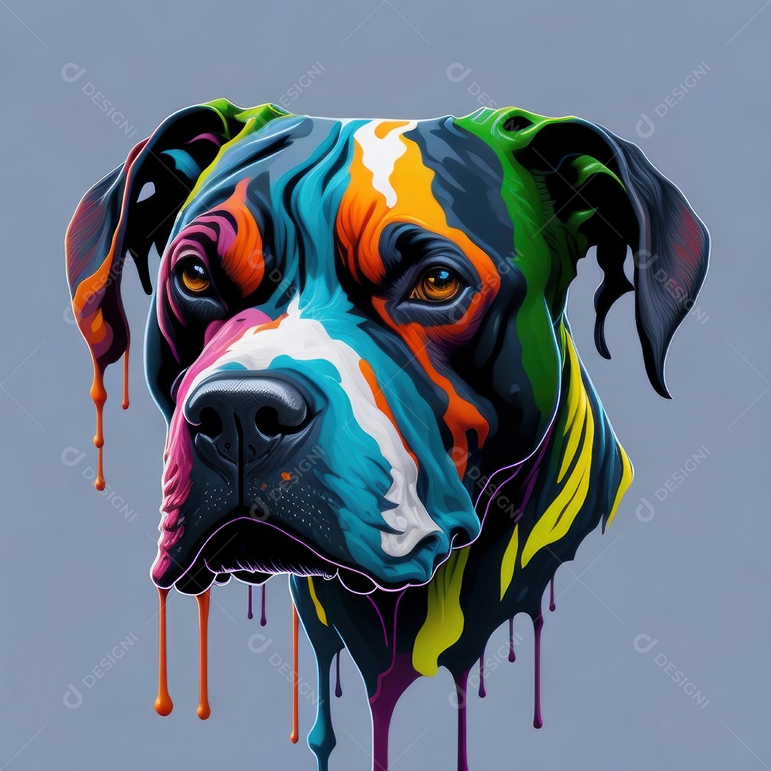 Cabeça de cachorro.