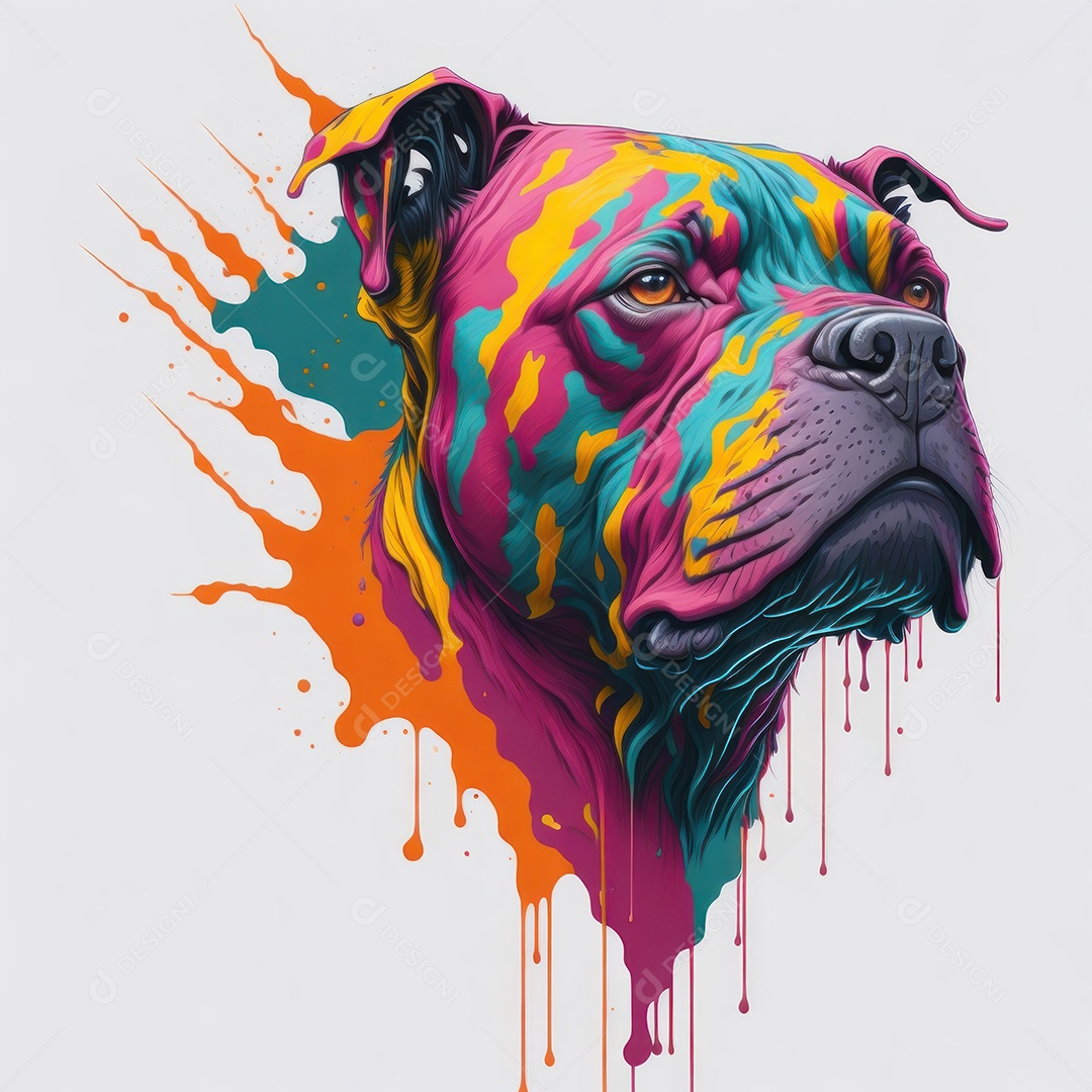 Cabeça de cachorro.