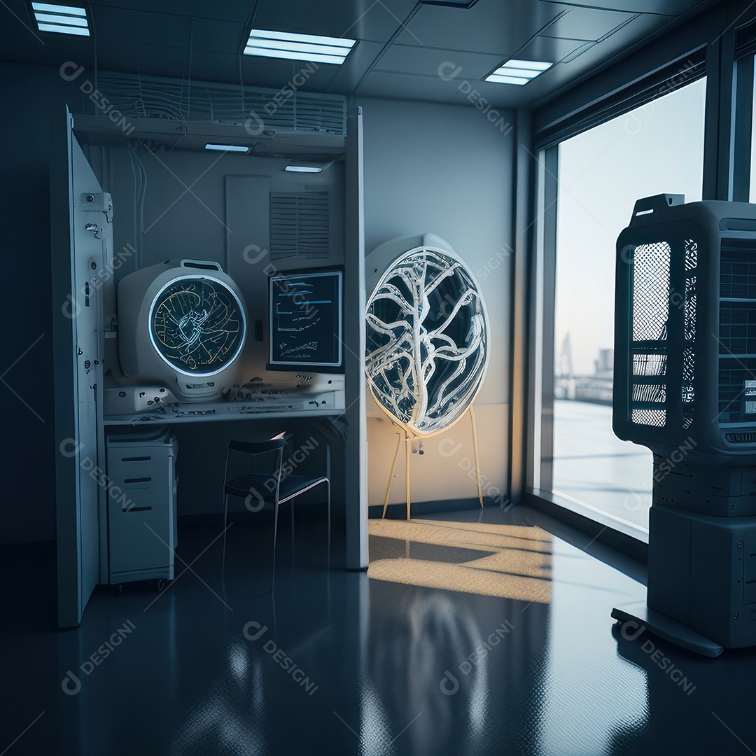 Sala de tomografia computadorizada.