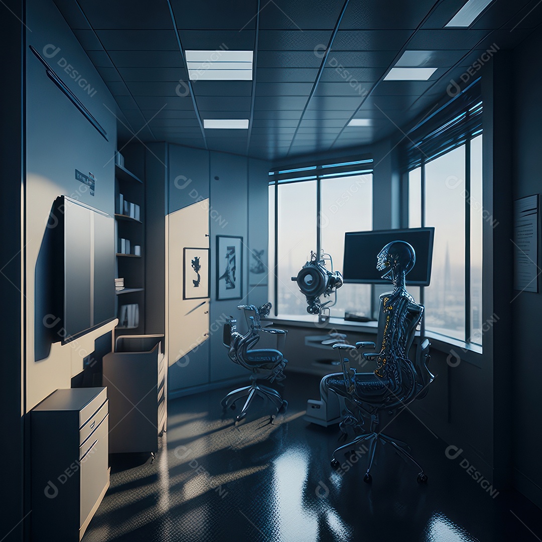 Sala de tomografia computadorizada.