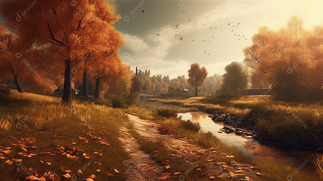 Temporada de outono de 22 de setembro a 21 de dezembro IA generativa.