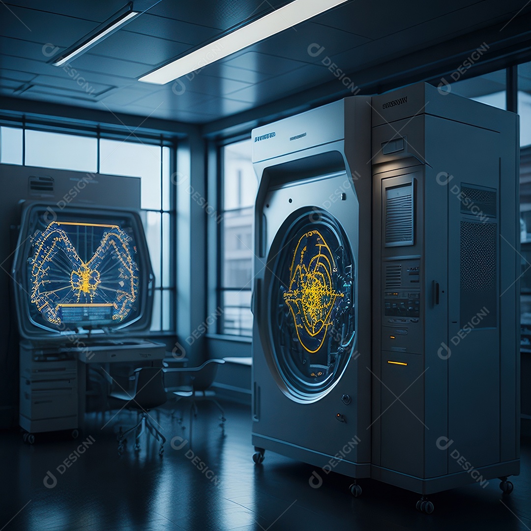 Sala de tomografia computadorizada.