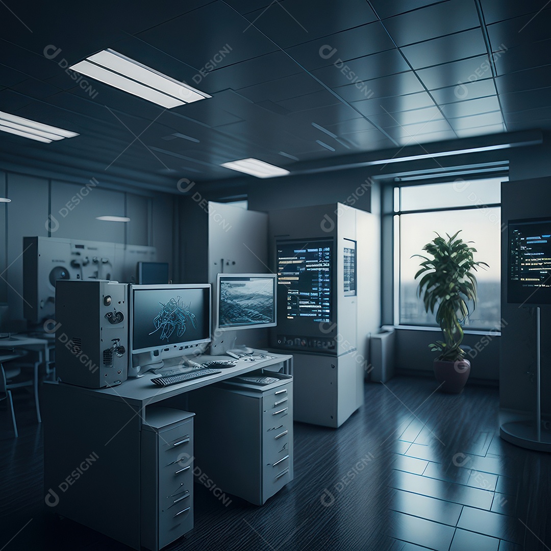 Sala de tomografia computadorizada.