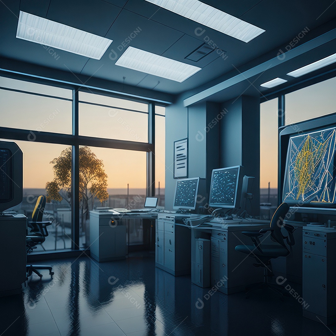 Sala de tomografia computadorizada.