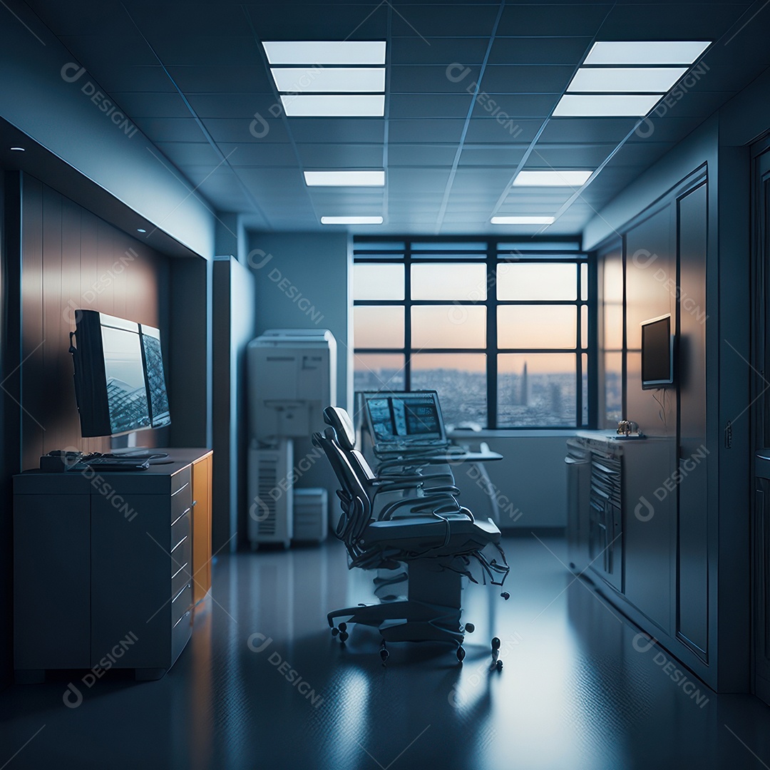 Sala de tomografia computadorizada.