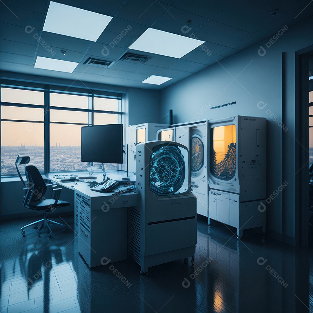 Sala de tomografia computadorizada.