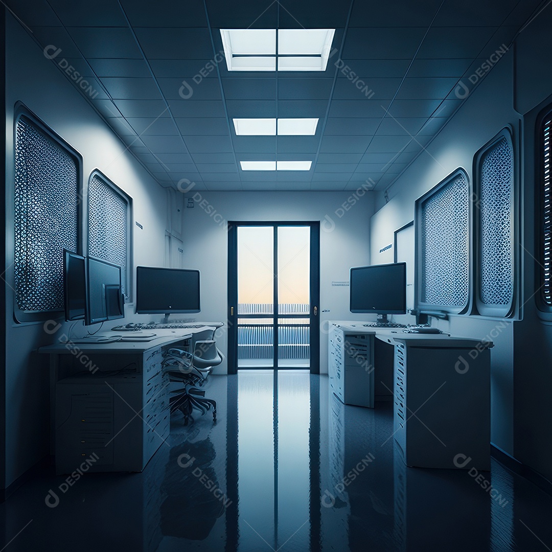 Sala de tomografia computadorizada.