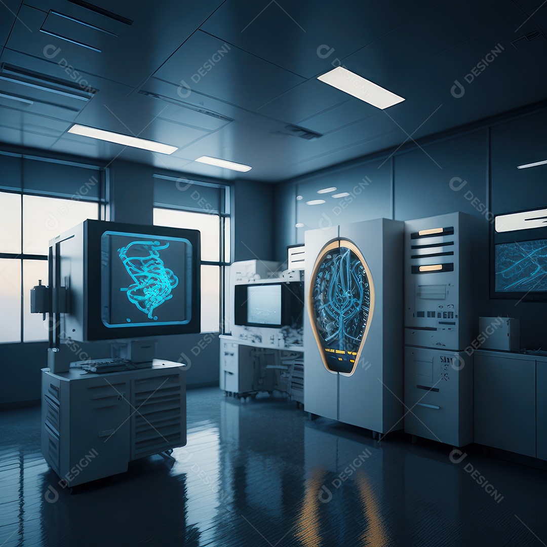 Sala de tomografia computadorizada.