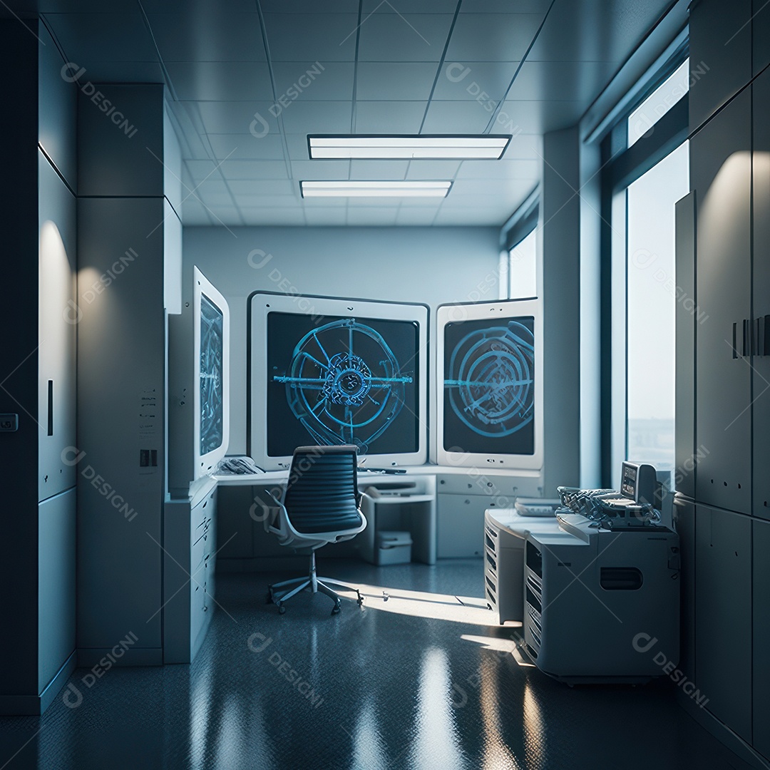 Sala de tomografia computadorizada.