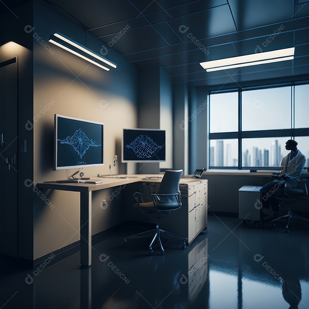 Sala de tomografia computadorizada.