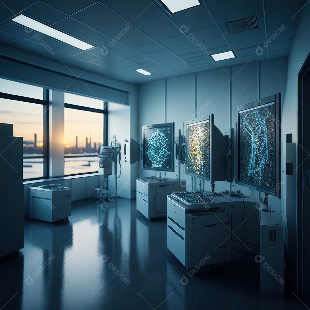 Sala de tomografia computadorizada.