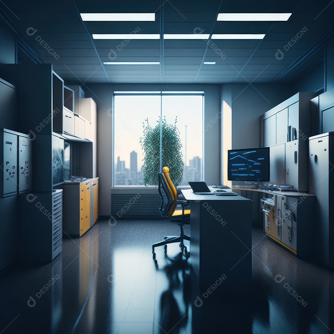 Sala de tomografia computadorizada.