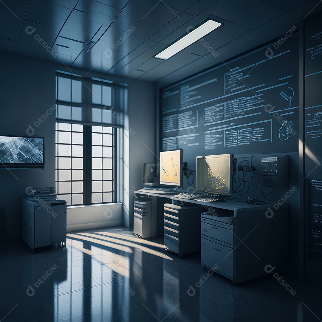 Sala de tomografia computadorizada.