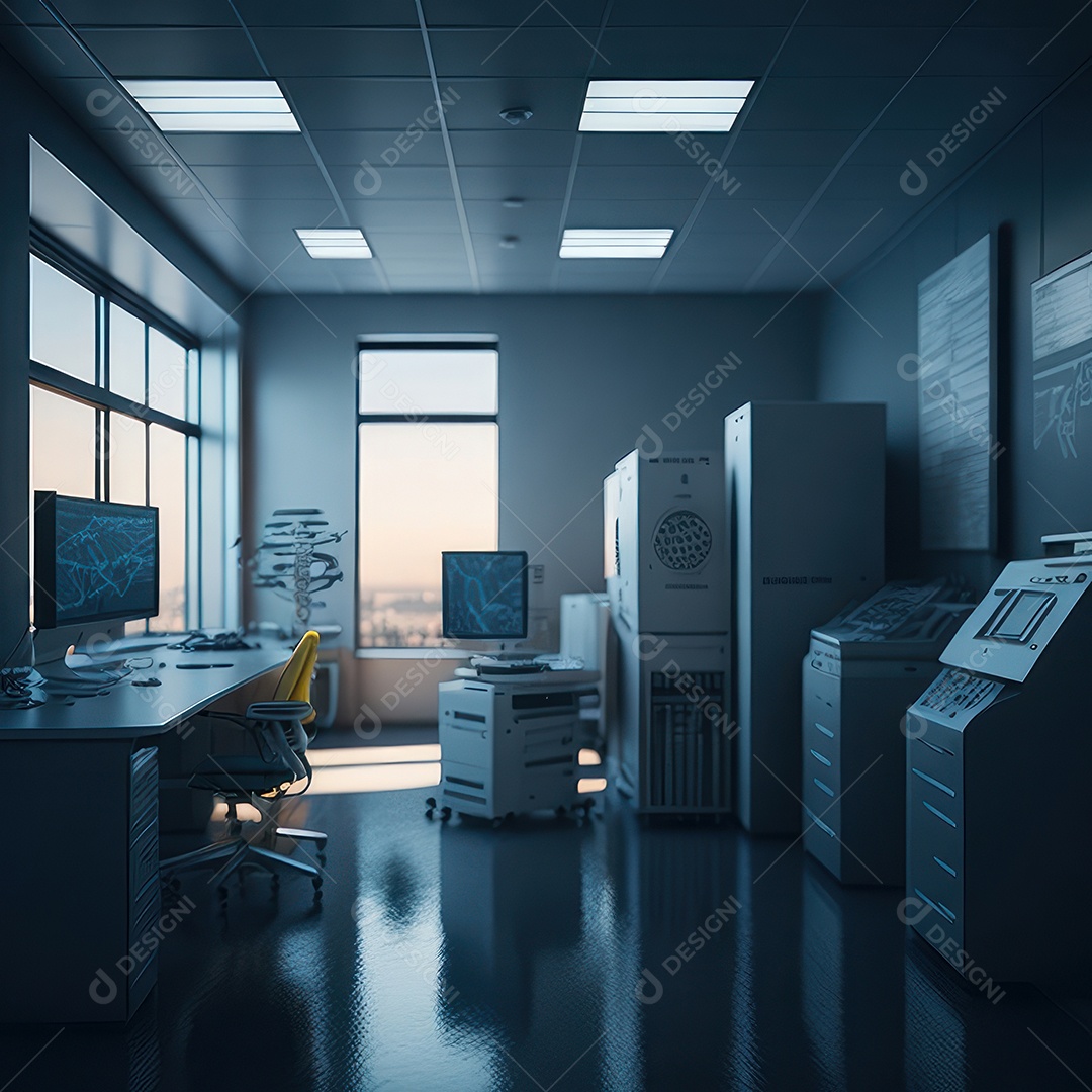 Sala de tomografia computadorizada.